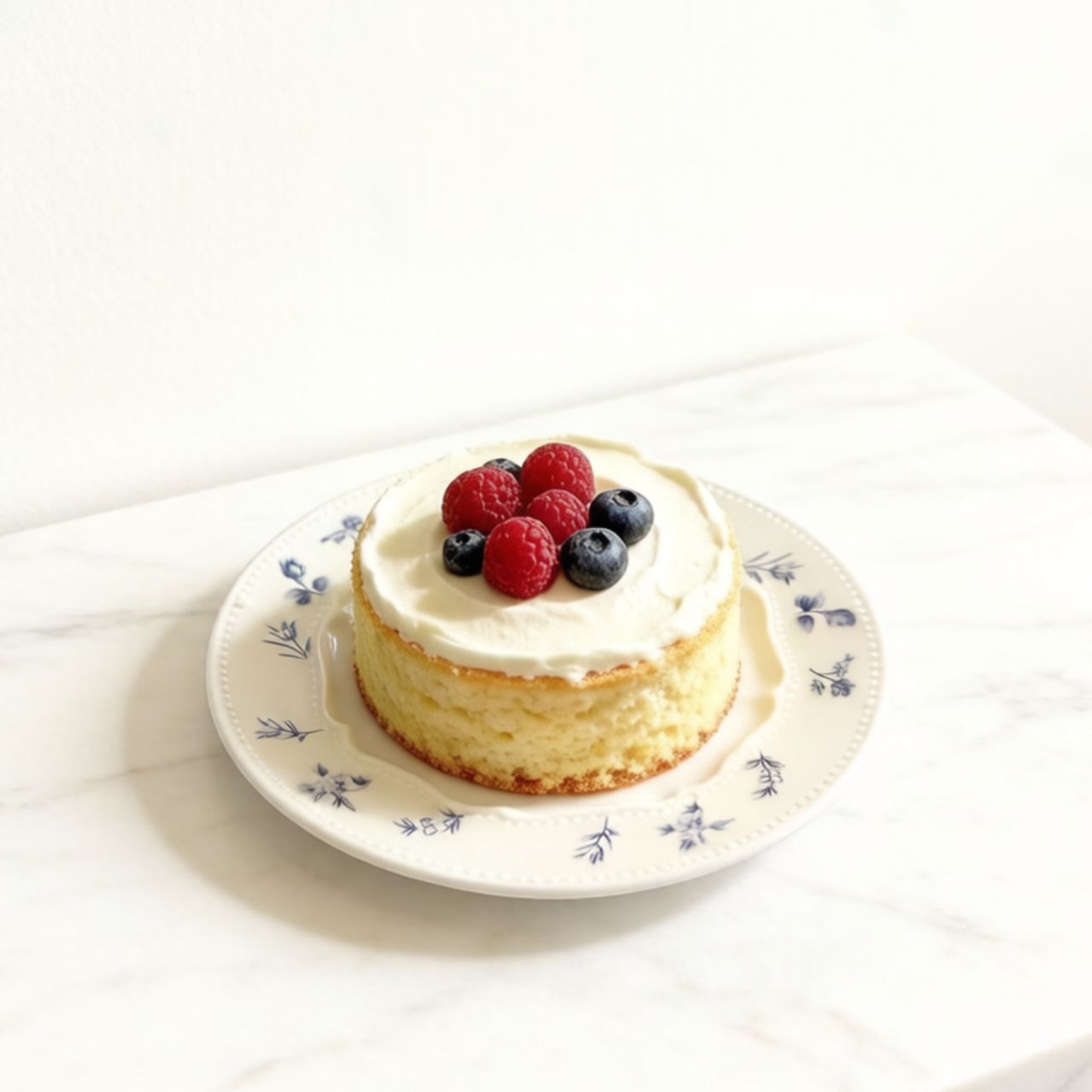 Handmade French Vintage Floral Plate