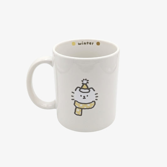 scarf kitten mug