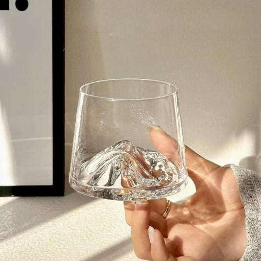 fuji glass cup