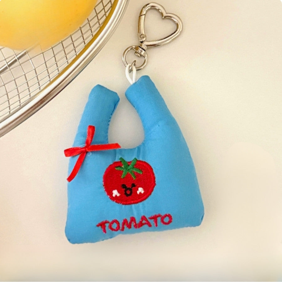 fruit plush keychain