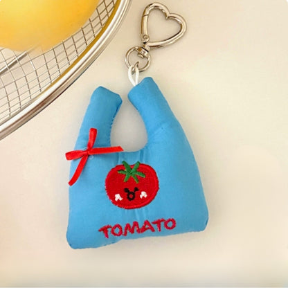 fruit plush keychain