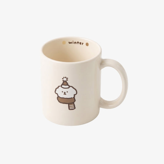 scarf puppy mug