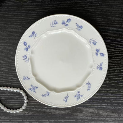 floral dessert plate