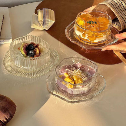  Small Glass Dessert Bowl