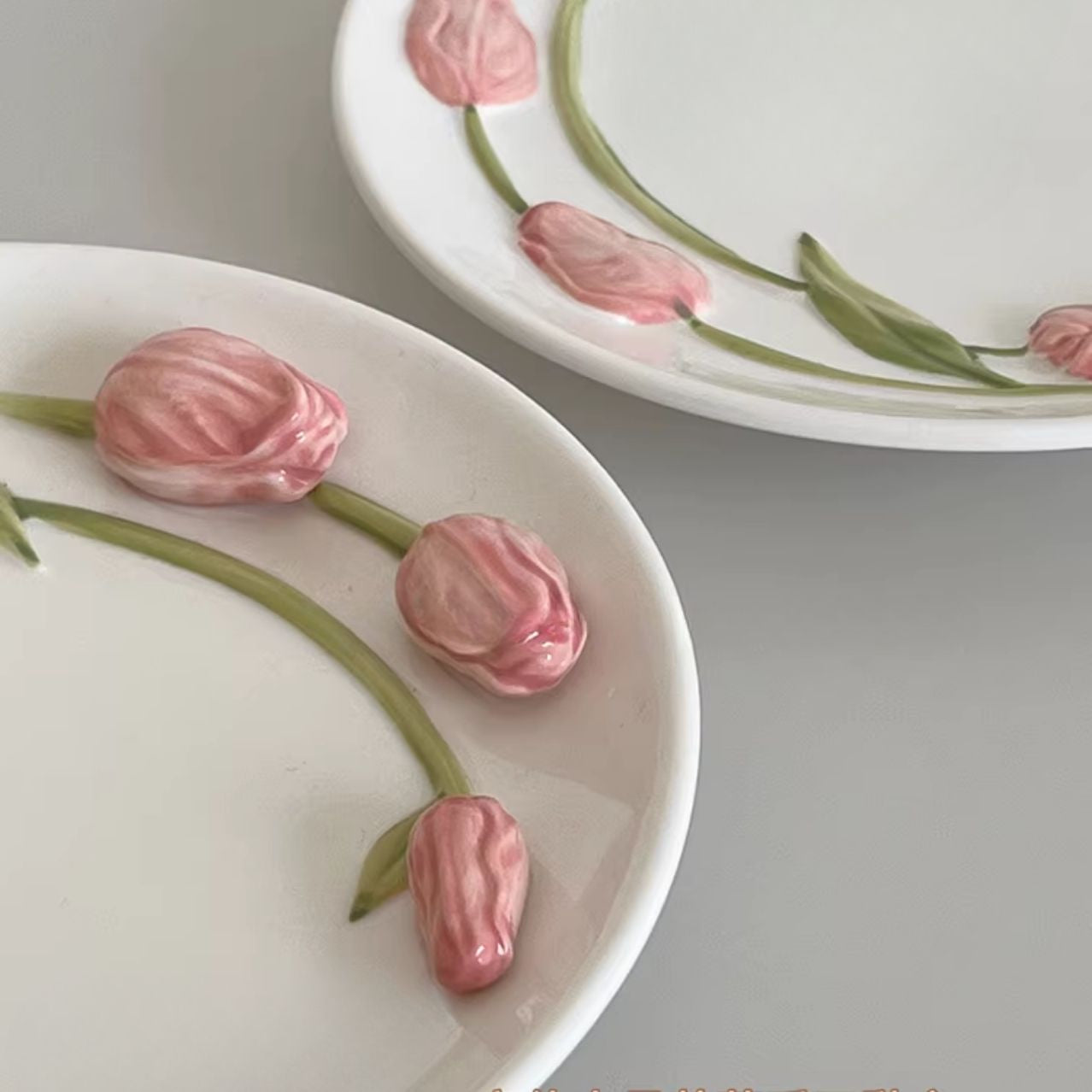  Pink Tulip Embossed Set