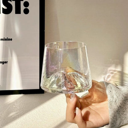 fuji glass cup