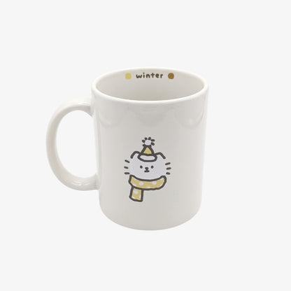 scarf kitten mug