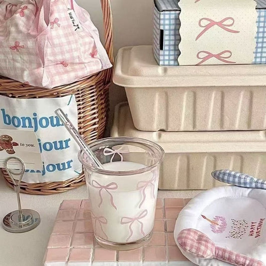 pink bow cup