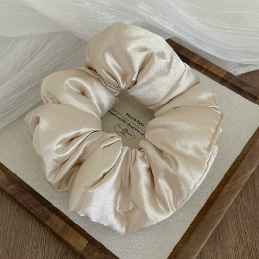 oversized satin scrunchies