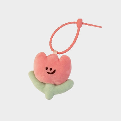 tulip plush keychain