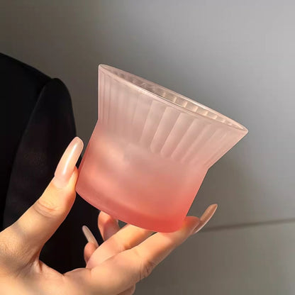  Frosted Gradient Glass Cup 