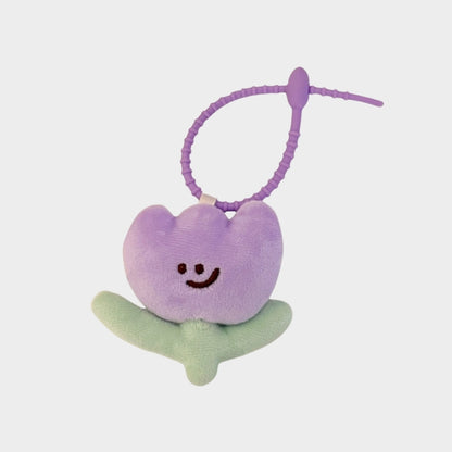 tulip plush keychain