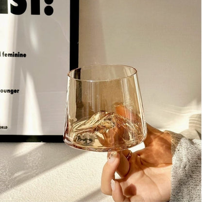 fuji glass cup