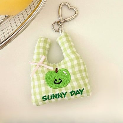 fruit plush keychain
