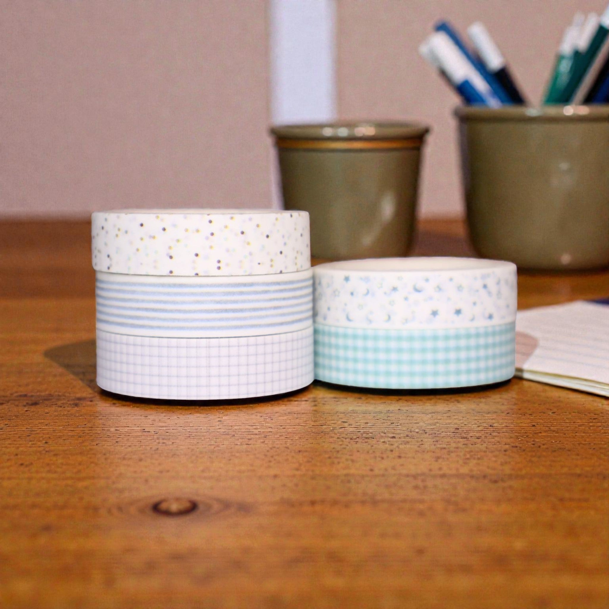 Dew Green Grid Washi Tape