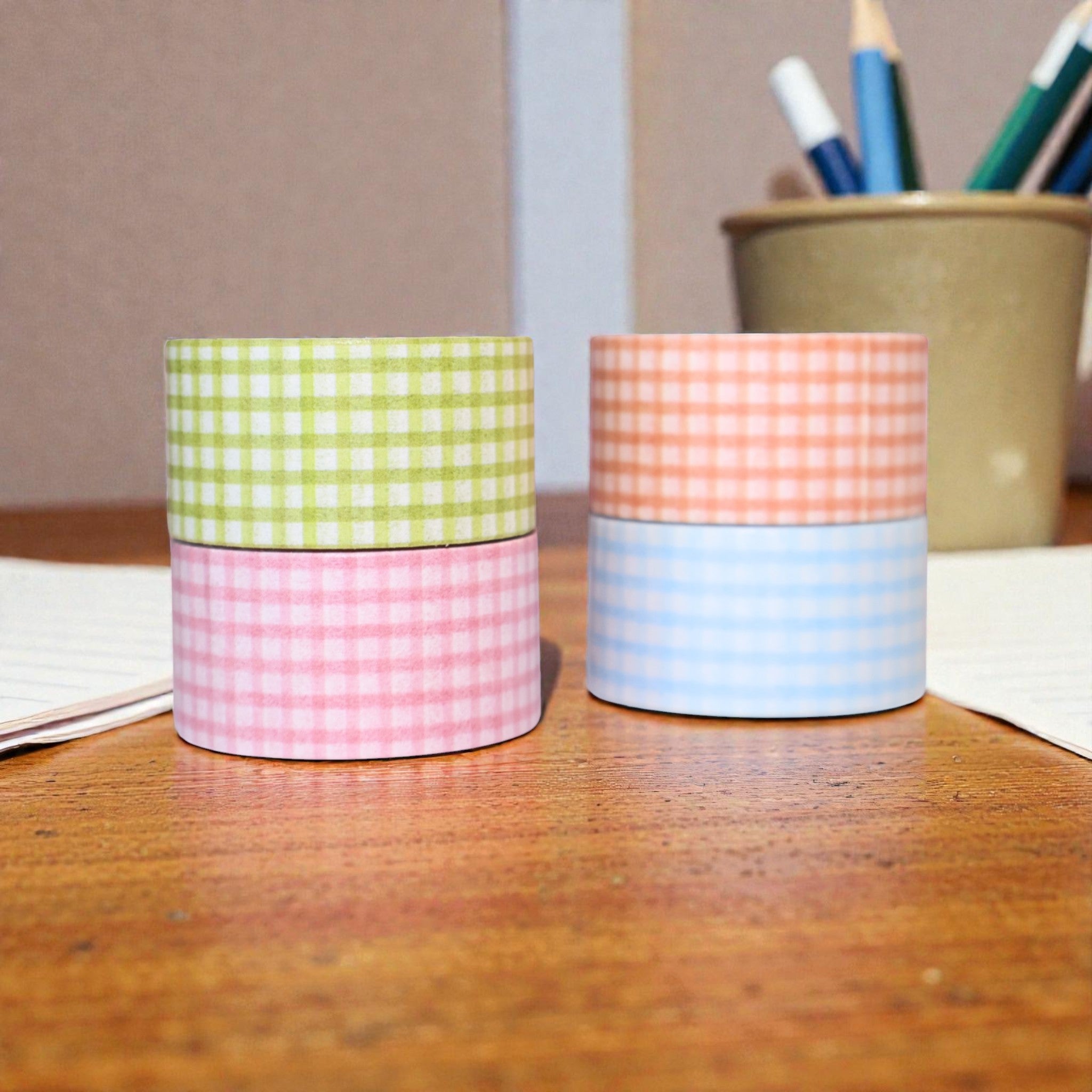 Summer Vibe Grid Washi Tape