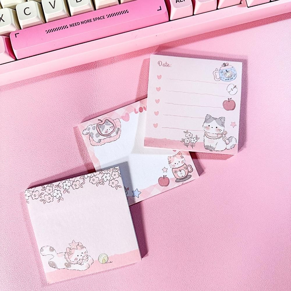Apple Kitten Memo Note