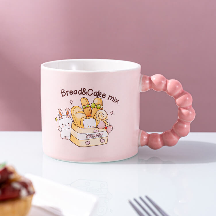 Bead Handle Bunny Mug