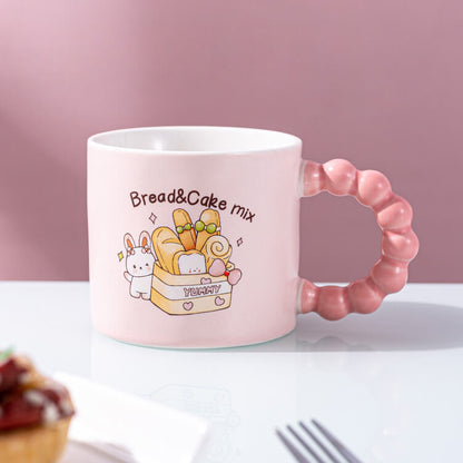 Bead Handle Bunny Mug