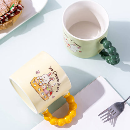 Bead Handle Bunny Mug