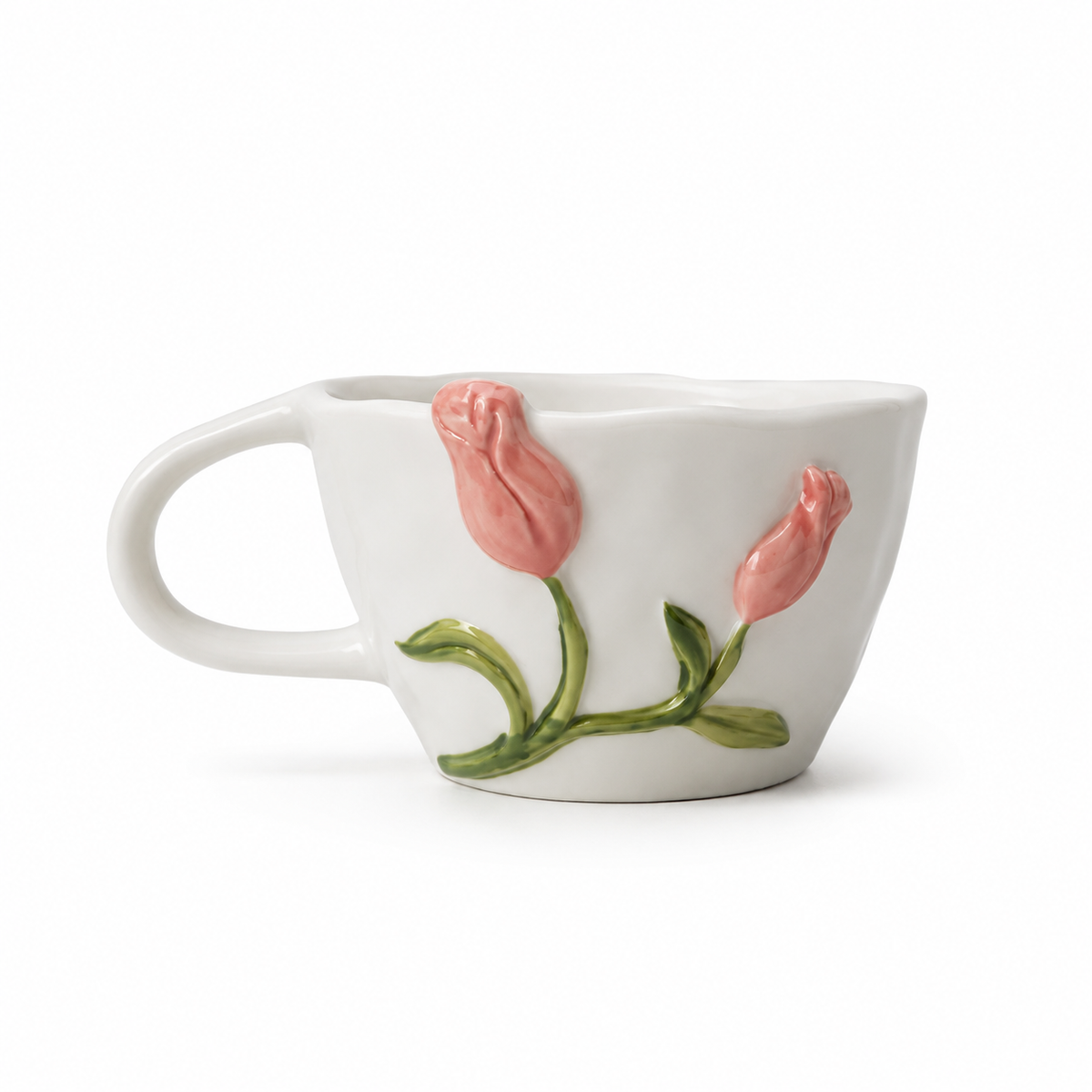 Embossed Tulip Mug