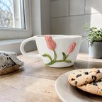 Embossed Tulip Mug