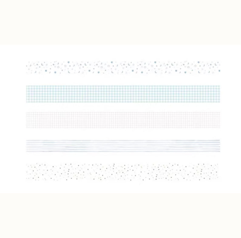 Dew Green Grid Washi Tape