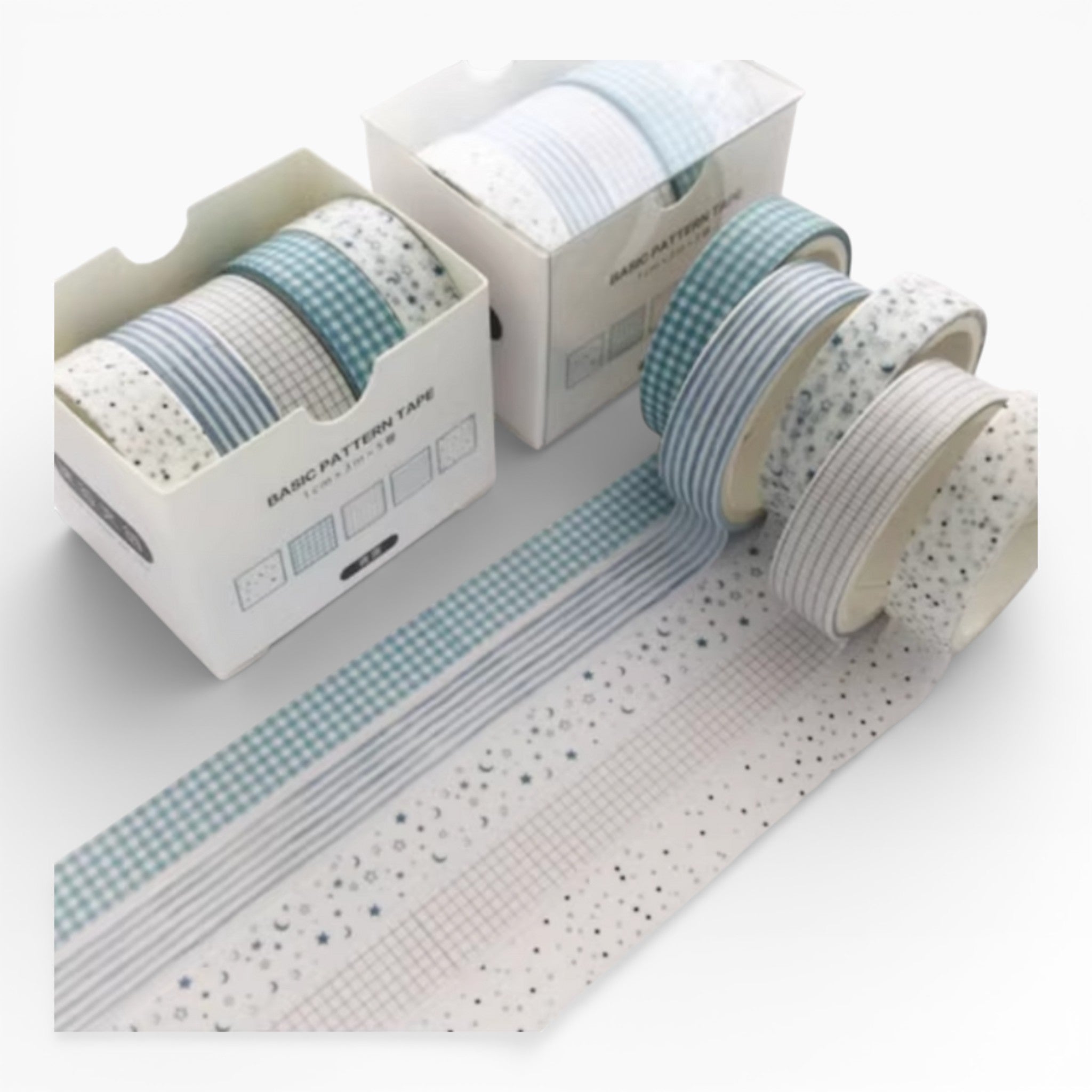 Dew Green Grid Washi Tape