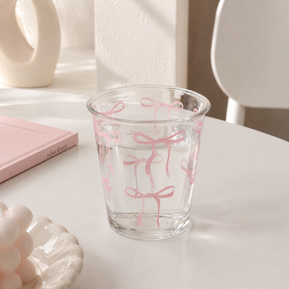 Pinky Bow Icon Glassware
