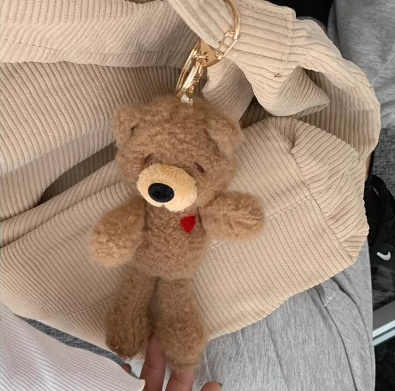 Cute Bear Plush Keychain