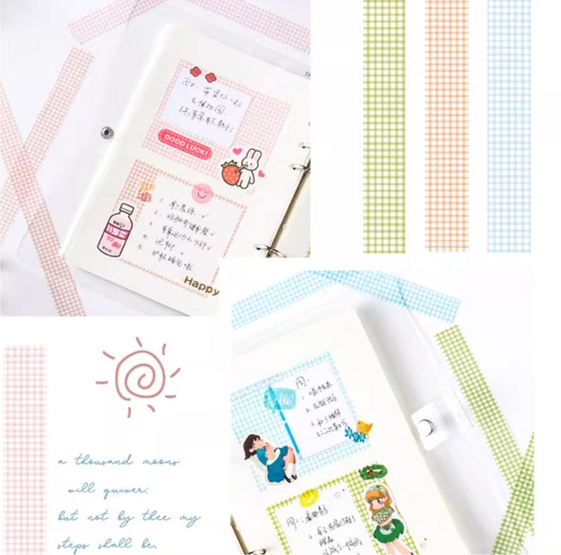 Summer Vibe Grid Washi Tape