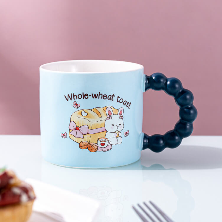 Bead Handle Bunny Mug